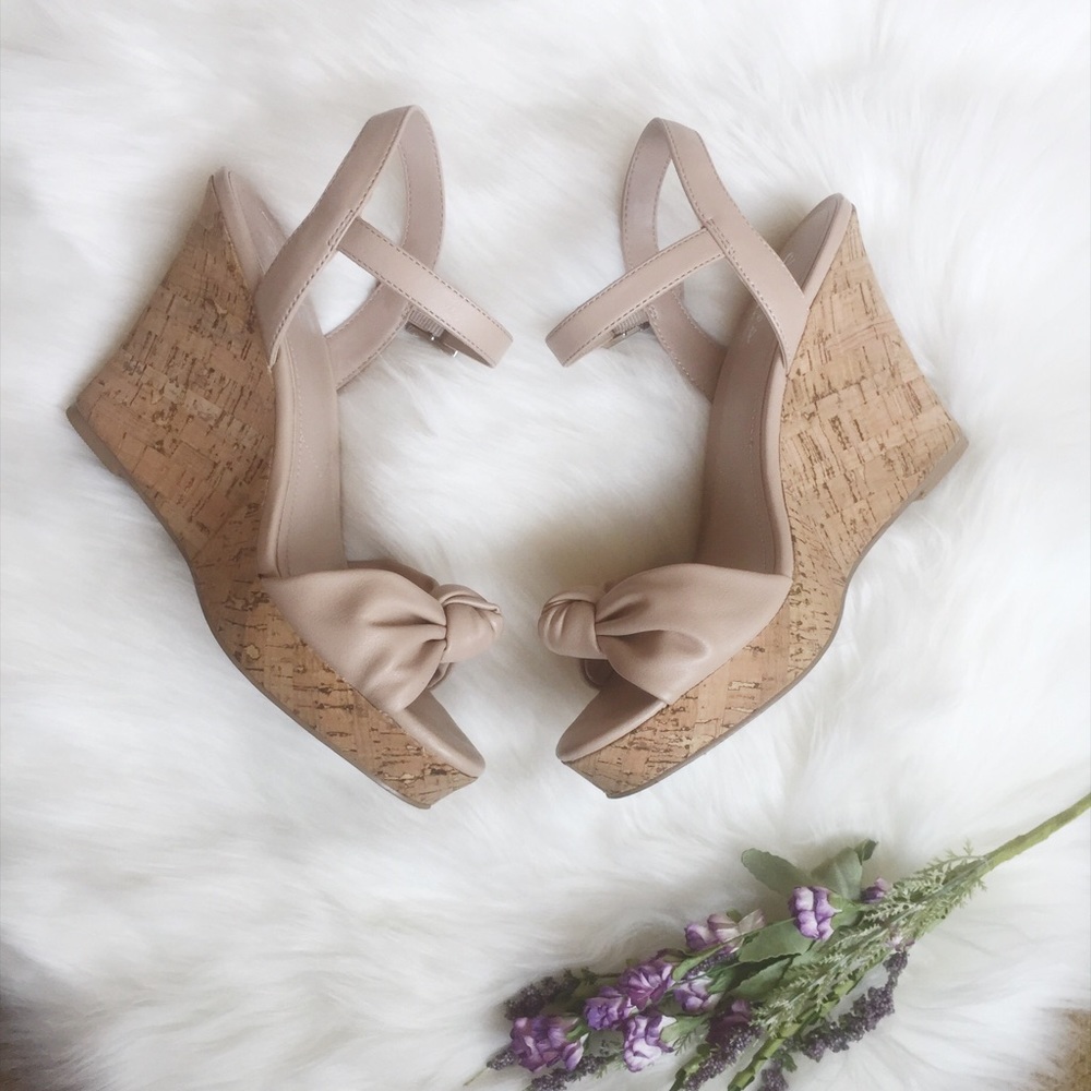 Charles David Lolly Platform Wedge Sandal (sz 8.5)